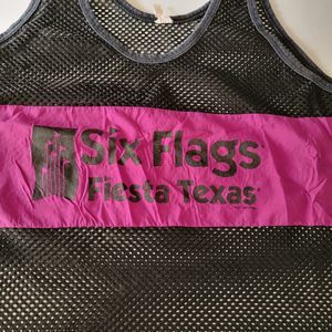 Six Flags Fiesta Texas Mesh Jersey Tank Black & Purple - Size XL